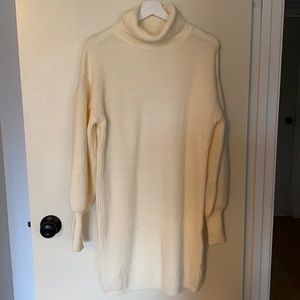 Never worn sweater dress from pretty little thing